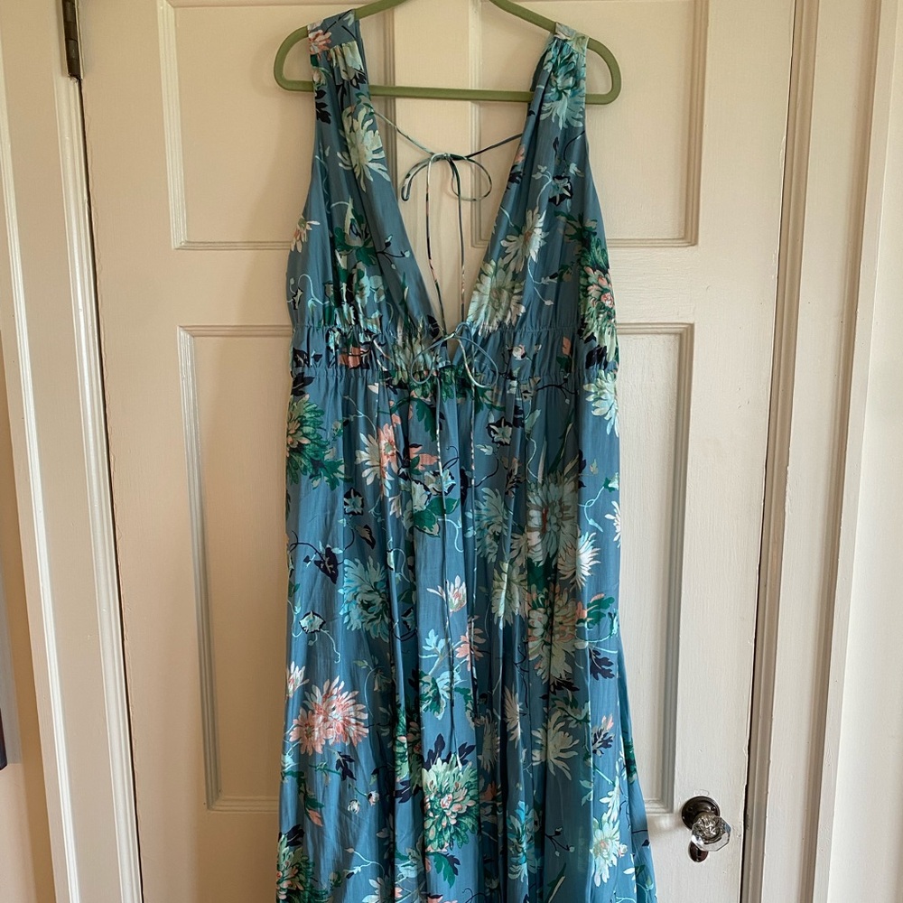 NWT H&M Tie Floral Maxi Dress size XXL